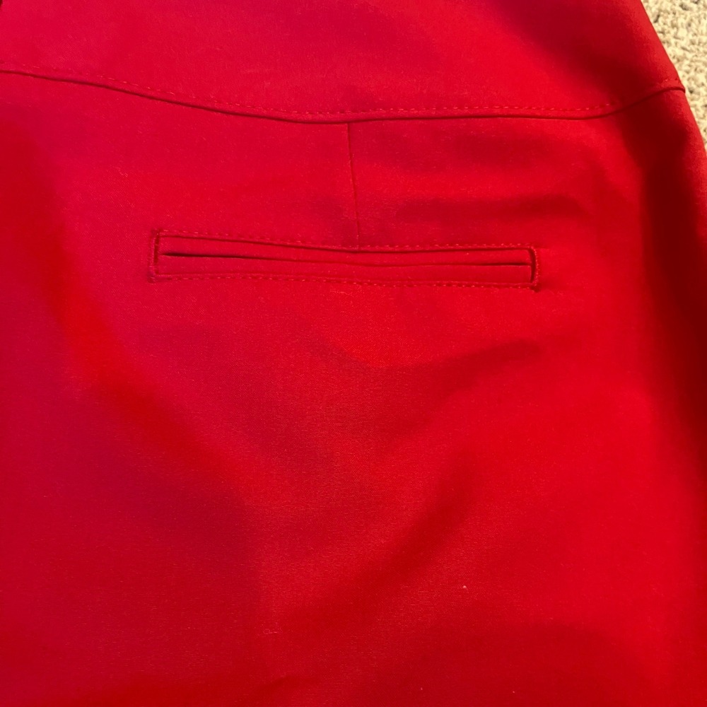 Worthington Womens Red Pencil Skirt Size 14 NWT Career Lined Wardrobe Basic - Picture 8 of 9